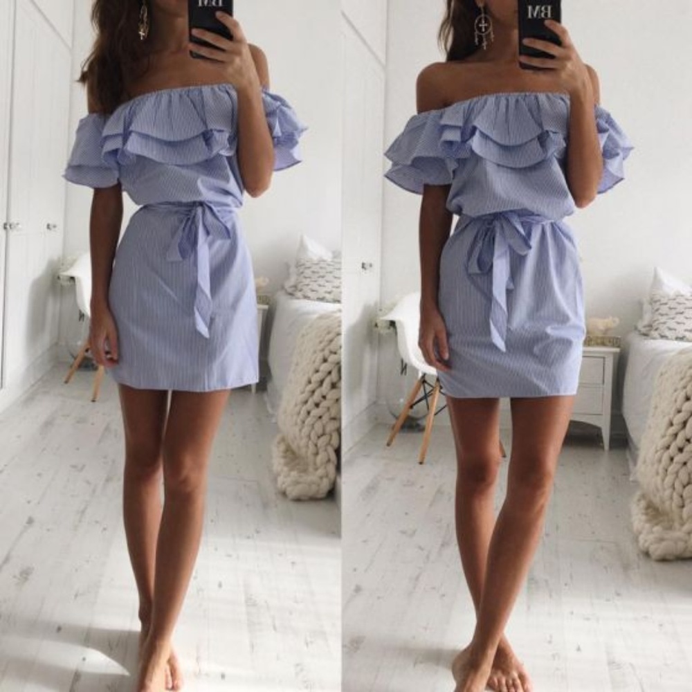 off shoulder dress